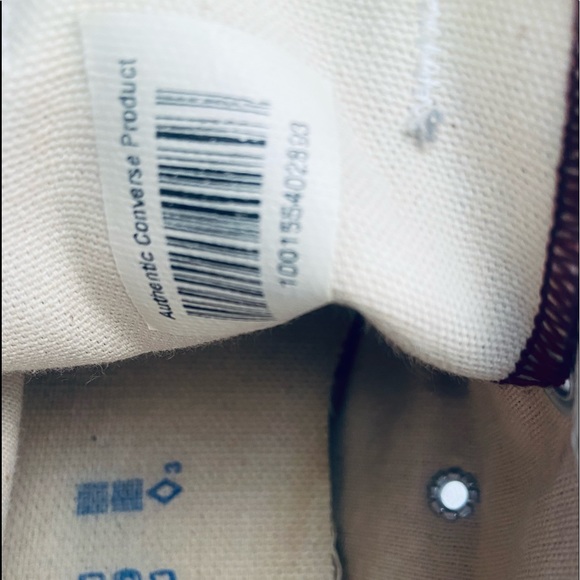 Converse All Star MADE IN USA Vintage Maroon Low-top Canvas Sneakers - Picture 11 of 16